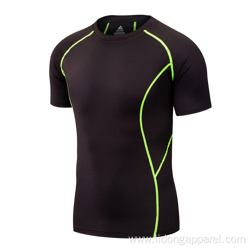 Short Sleeve Muscle mens Running fitness clothing